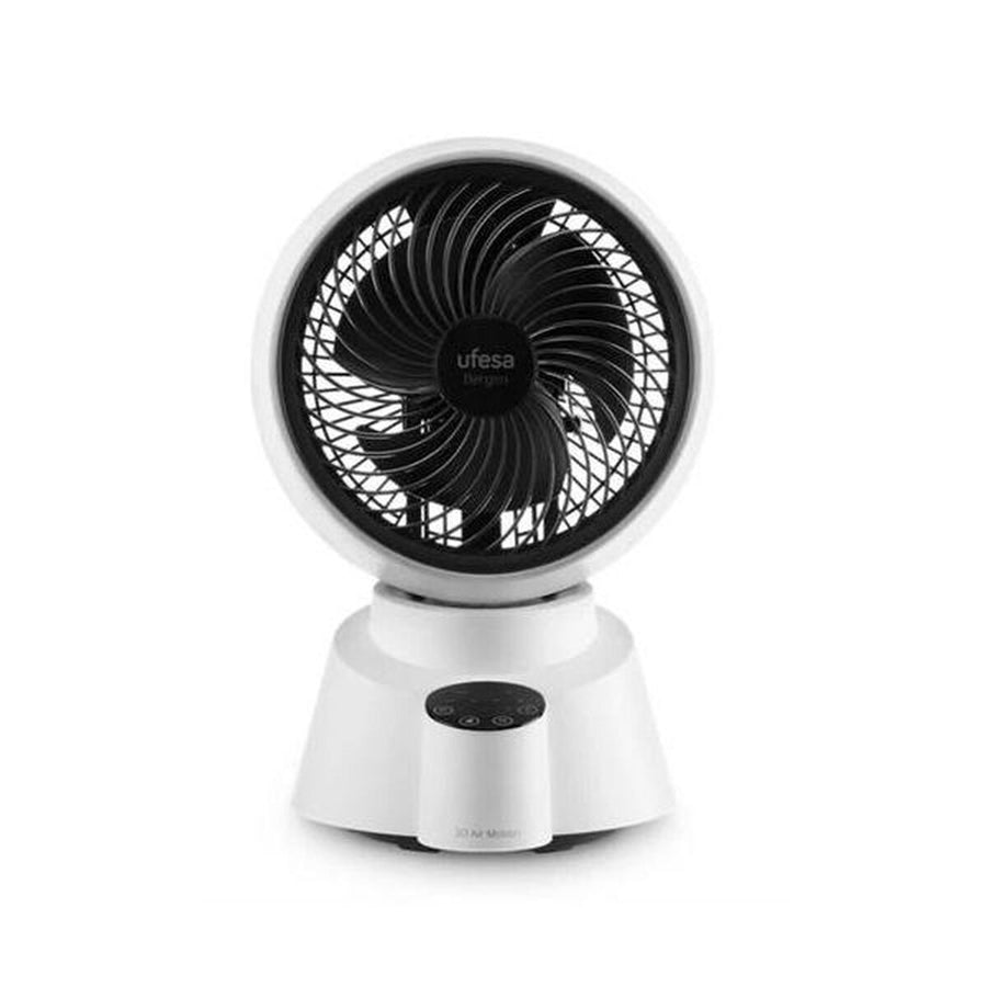 Ventilateur de bureau UFESA 84906250 blanc avec réglage 3 vitesses