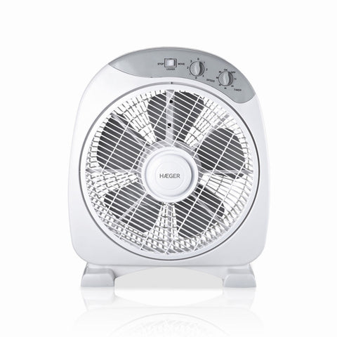 Ventilateur de sol Haeger FF012004A blanc posé au sol