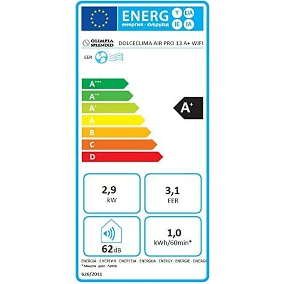 Climatiseur mobile Olimpia Splendid — WiFi tactile — vue 11