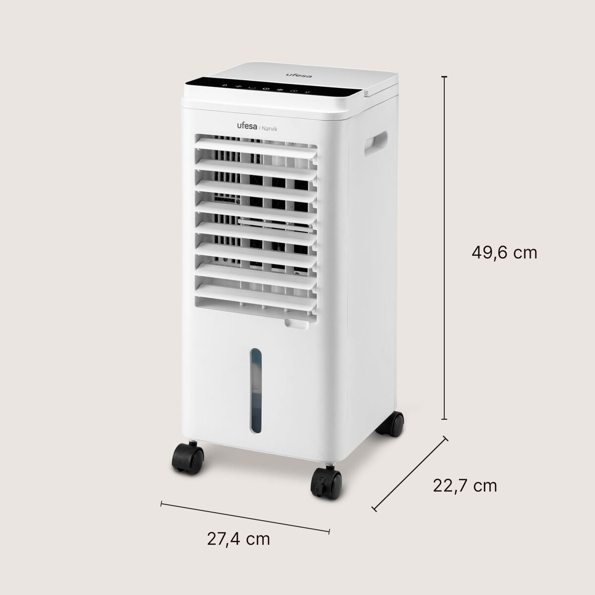 Rafraîchisseur évaporatif UFESA Narvik 60 W — Réservoir 5 L, commande tactile — vue 2