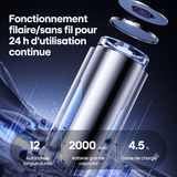 Ventilateur tour sans fil KINSCOTER 2000 mAh — silencieux, 3 vitesses