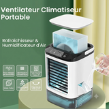 Rafraîchisseur d'air par atomisation ultrasonique — 3 vitesses, veilleuse
