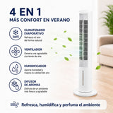 Rafraîchisseur évaporatif tour Hushly 4-en-1 — Réservoir 3,5 L, InnovaGoods — vue 3