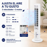 Rafraîchisseur évaporatif tour Hushly 4-en-1 — Réservoir 3,5 L, InnovaGoods — vue 5