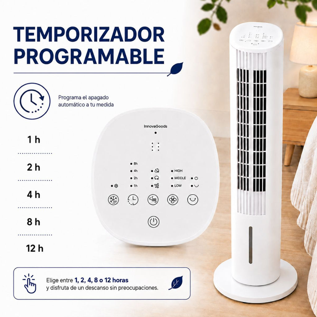 Rafraîchisseur évaporatif tour Hushly 4-en-1 — Réservoir 3,5 L, InnovaGoods — vue 6