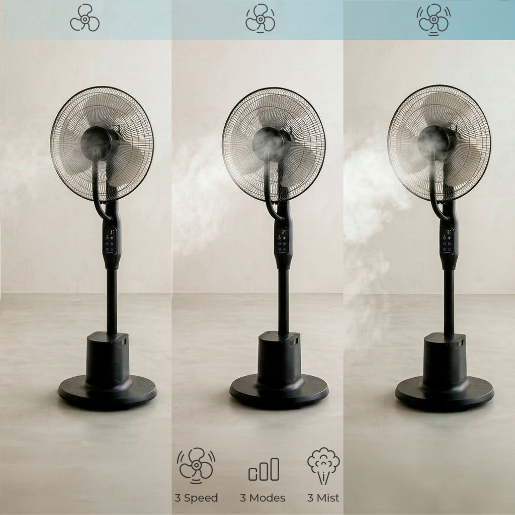 Ventilateur brumisateur sur pied Sprair InnovaGoods — nébulisation 3 L — vue 2
